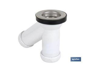 SIFÓN Y COMPACTO CON SALIDA Ø32-40 Y VÁLVULA LAVABO-BIDÉ Ø70