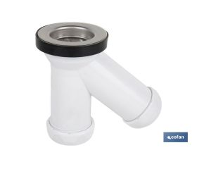 SIFÓN Y COMPACTO CON SALIDA Ø32-40 Y VÁLVULA LAVABO-BIDÉ Ø70