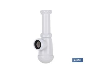 SIFÓN BOTELLA CON SALIDA Ø32-40 Y RACOR 1 1/2