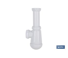 SIFÓN BOTELLA CON SALIDA Ø32-40 Y RACOR 1 1/2