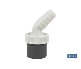 Conexión | Medidas: Ø40 mm | Con Toma para Electrodomésticos | Fabricada en PVC