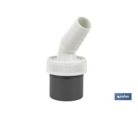 CONEXIÓN PVC Ø40 MM CON DOBLE TOMA AUXILIAR PARA ELECTRODOMÉSTICOS