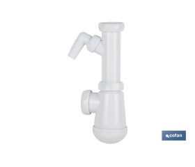 SIFÓN BOTELLA CON SALIDA Ø32-40, RACOR 1 1/2 Y TOMA AUXILIAR