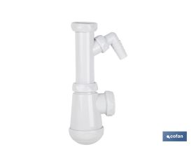 SIFÓN BOTELLA CON SALIDA Ø32-40, RACOR 1 1/2 Y TOMA AUXILIAR