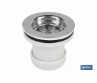 VÁLVULA LAVABO-BIDÉ 1 1/4 x 70 TAPÓN METÁLICO