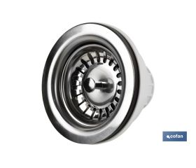 VÁLVULA FREGADERO 1 1/2 x 115 CON CESTA REJILLA