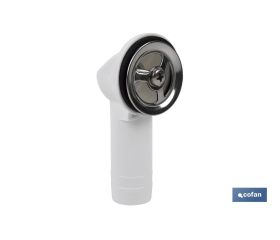 VÁLVULA FREGADERO 1 1/2 x 115 CON CESTA REJILLA Y REBOSADERO