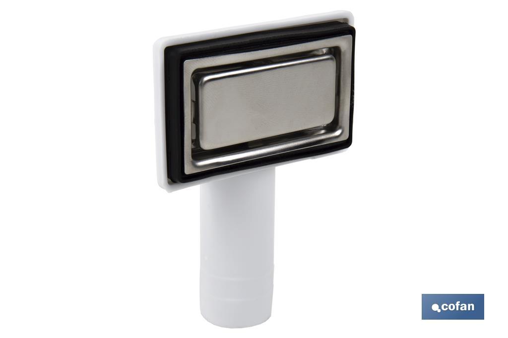 VÁLVULA FREGADERO 1 1/2 x 115 CON CESTA REJILLA Y REBOSADERO