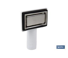 VÁLVULA FREGADERO 1 1/2 x 115 CON CESTA REJILLA Y REBOSADERO