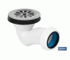 Válvula Sifónica para Plato Ducha | Orificio de 60 mm | Rejilla de ø82 mm | Salida de Ø40 mm | Junta Cónica Reductora de Ø32 mm