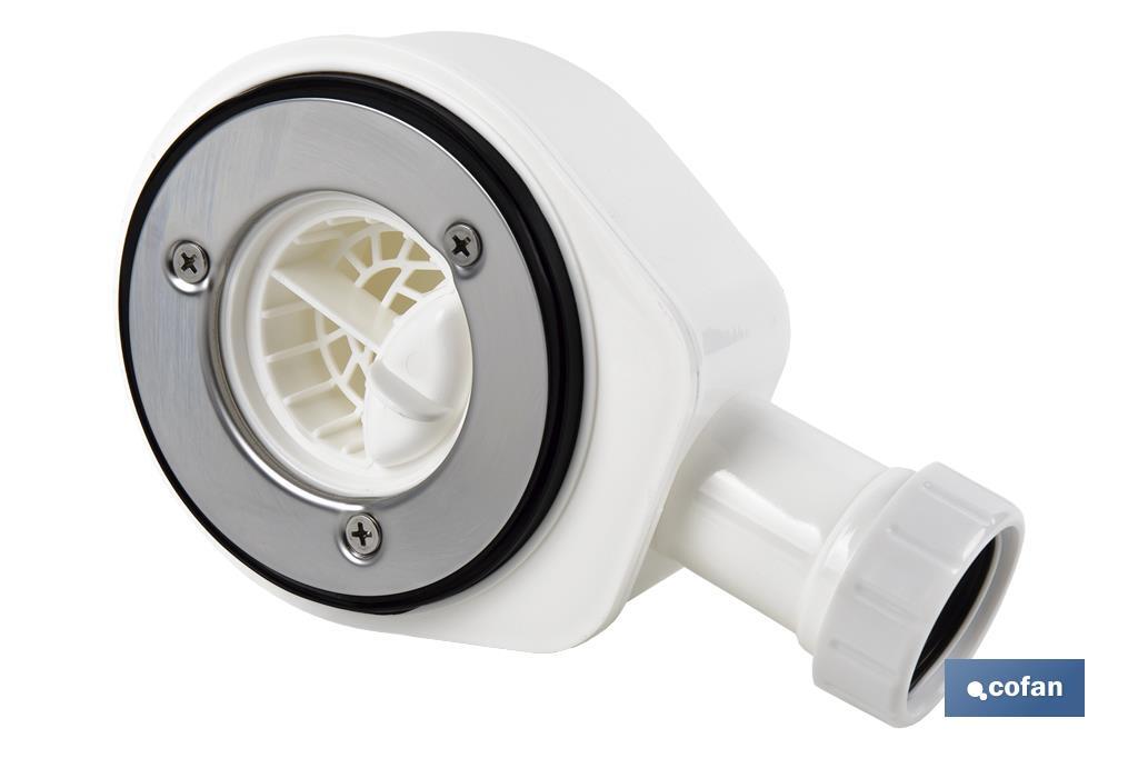 VÁLVULA SIFÓNICA DUCHA EXTRAPLANA CON SALIDA Ø32-40 SIN EMBELLECEDOR