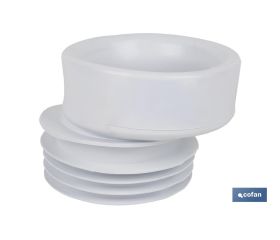 Manguito de Conexión | Excéntrica para Inodoro | Salida de Ø110 mm | Fabricado de EVA