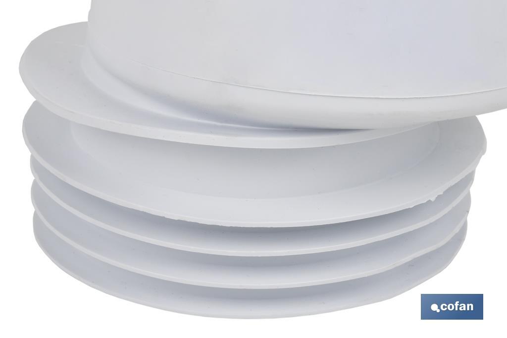 MANGUITO DE CONEXIÓN EXCÉNTRICO PARA INODORO Ø110 MM