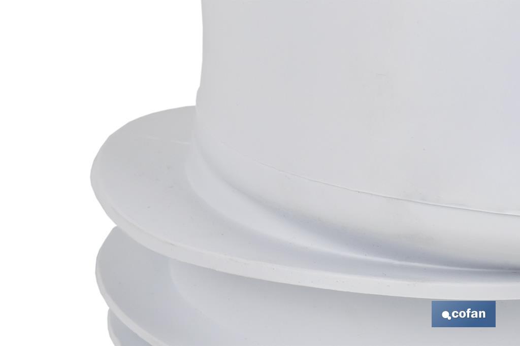 MANGUITO DE CONEXIÓN EXCÉNTRICO PARA INODORO Ø110 MM