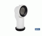 Manguito de Conexión | Manguito Acodado 90° para Inodoro | Incluye Goma Labiada Ø110 mm | Fabricado en Polipropileno