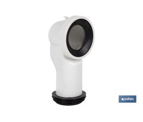 Manguito de Conexión | Manguito Acodado 90° para Inodoro | Incluye Goma Labiada Ø110 mm | Fabricado en Polipropileno