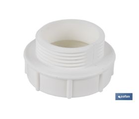 ADAPTADOR CONVERTIDOR 1 1/4 MACHO - 1 1/2 HEMBRA PARA TUBO FLEXIBLE