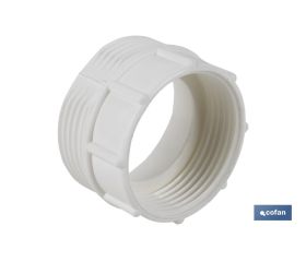 Adaptador Convertidor 1 1/2 macho - 1 1/4 hembra | Para aplicar a tubo flexible | Accesorio de Fontanería