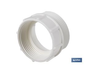 ADAPTADOR CONVERTIDOR 1 1/2 MACHO - 1 1/4 HEMBRA PARA TUBO FLEXIBLE