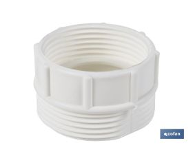 ADAPTADOR CONVERTIDOR 1 1/2 MACHO - 1 1/4 HEMBRA PARA TUBO FLEXIBLE