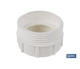 ADAPTADOR CONVERTIDOR 1 1/2 MACHO - 1 1/4 HEMBRA PARA TUBO FLEXIBLE