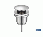 Válvula Click-Clack | Fabricada en Latón Cromado | Rosca 1 1/4 | Incluye Tapón Grande de Ø63 mm