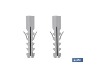 SET 2 PCS TORNILLOS VERTICALES FIJACIÓN INODORO 5 X 75