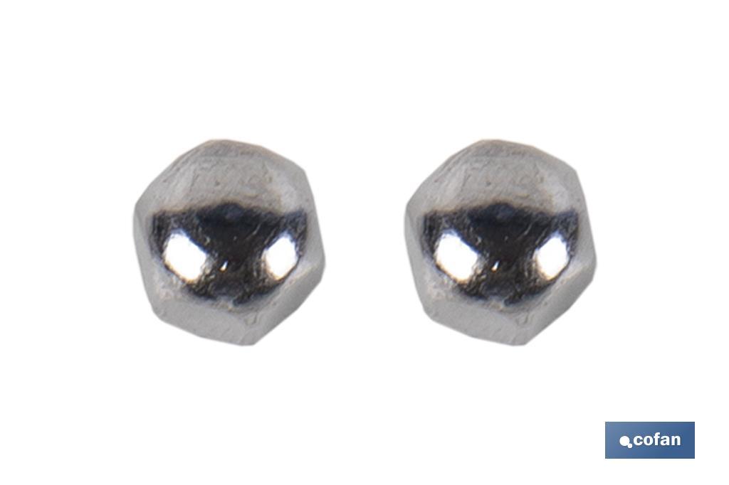 SET 2 PCS TORNILLOS VERTICALES FIJACIÓN INODORO 5 X 75