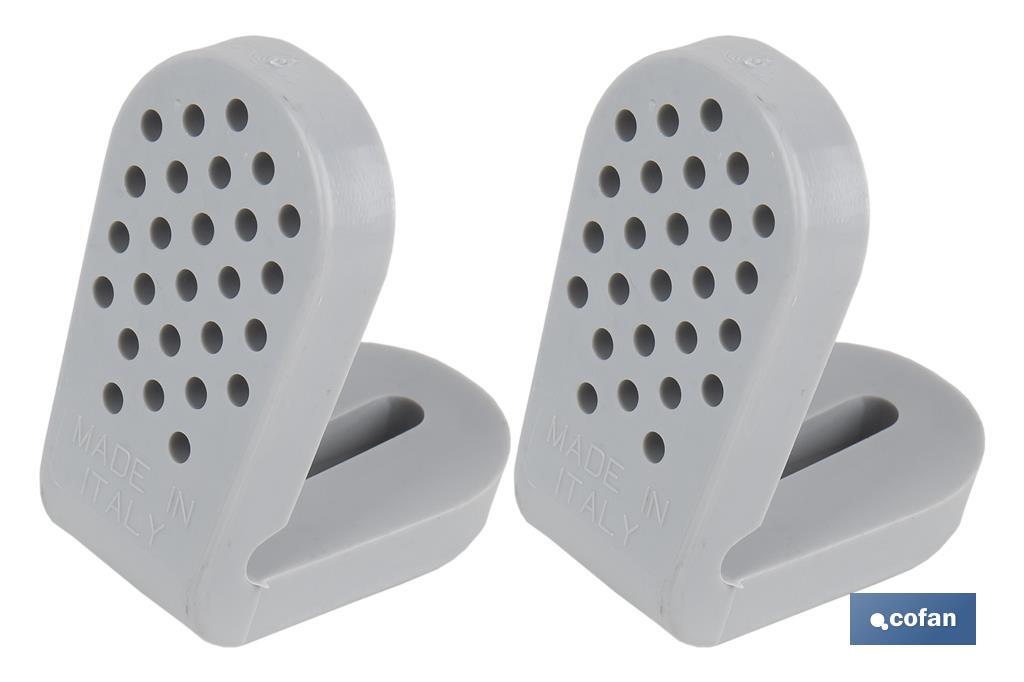 CONJUNTO TORNILLOS FIJACIÓN INODORO Y SOPORTE NYLON HORIZONTAL