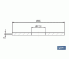GOMA Ø17,2 x Ø65 x 3 MM CIERRE DESCARGADOR TUBO ESTRECHO