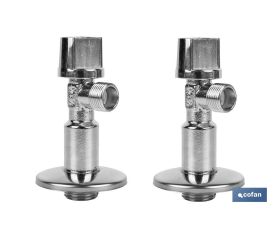 SET 2 VÁLVULAS DE ESCUADRA 1/2 x 1/2 ANTICAL