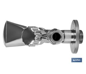 VÁLVULA DE ESCUADRA 1/2 X 3/4 X 3/8 MODELO COMBI