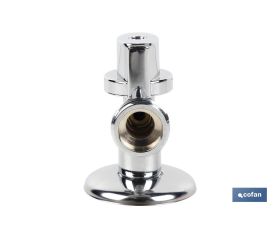 VÁLVULA DE ESCUADRA 1/2 X 3/4 VOLANTE GRANDE