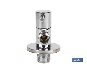 VÁLVULA DE ESCUADRA 1/2 x 3/8 MODELO LUX