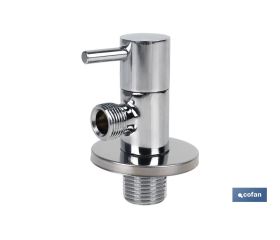 VÁLVULA DE ESCUADRA 1/2 x 3/8 MODELO LUX