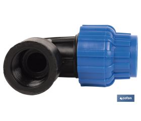 CODO 90° ROSCA HEMBRA PP PN16 50 X 2