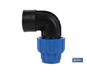 CODO 90° ROSCA HEMBRA PP PN16 50 X 2