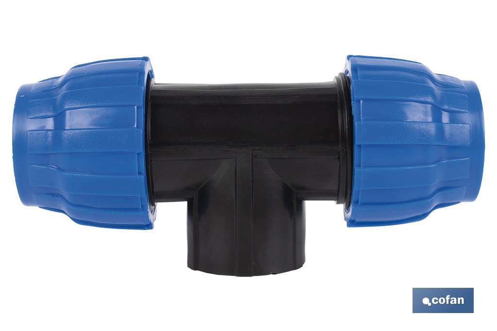 TE 90° ROSCA HEMBRA PP PN16 20 X 1/2 X 20