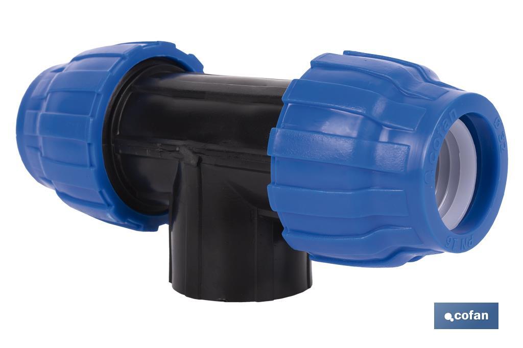 TE 90° ROSCA HEMBRA PP PN16 20 X 1/2 X 20