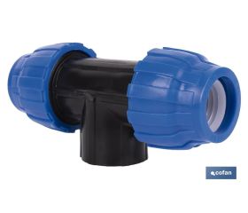 TE 90° ROSCA HEMBRA PP PN16 20 X 1/2 X 20