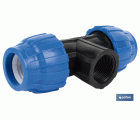 TE 90° ROSCA HEMBRA PP PN16 20 X 1/2 X 20
