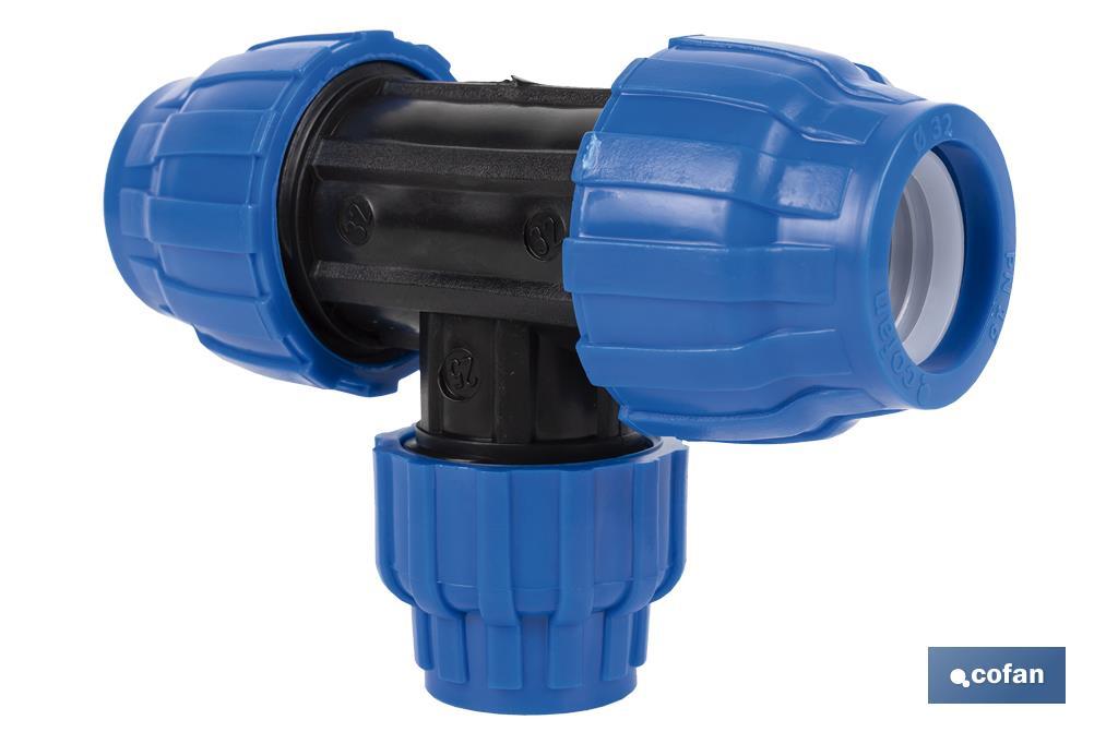 TE 90° REDUCIDA PP PN16 25 X 20 X 25