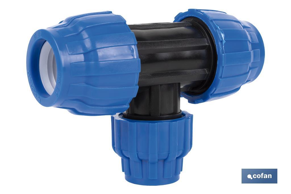 TE 90° REDUCIDA PP PN16 25 X 20 X 25