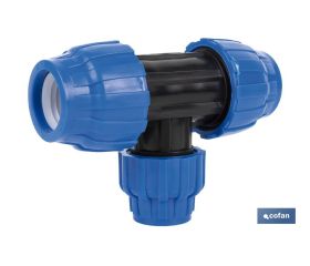 TE 90° REDUCIDA PP PN16 63 X 40 X 63