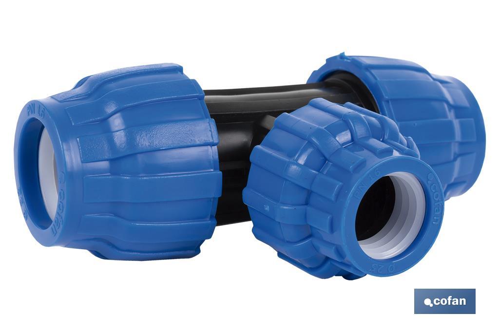 TE 90° REDUCIDA PP PN16 25 X 20 X 25