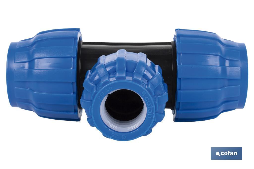 TE 90° REDUCIDA PP PN16 25 X 20 X 25