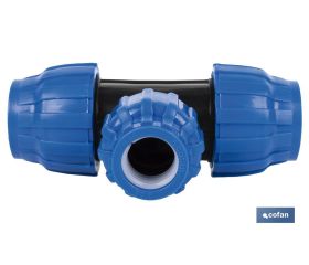 TE 90° REDUCIDA PP PN16 63 X 40 X 63