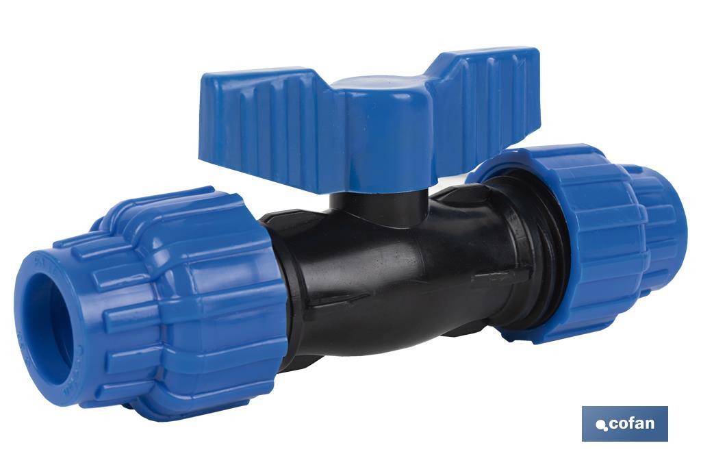 VÁLVULA DE BOLA PP PN16 20 X 20