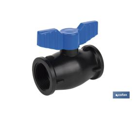 VÁLVULA DE BOLA ROSCA H-H PP PN16 1 1/4 X 1 1/4 VENTA UNITARIA