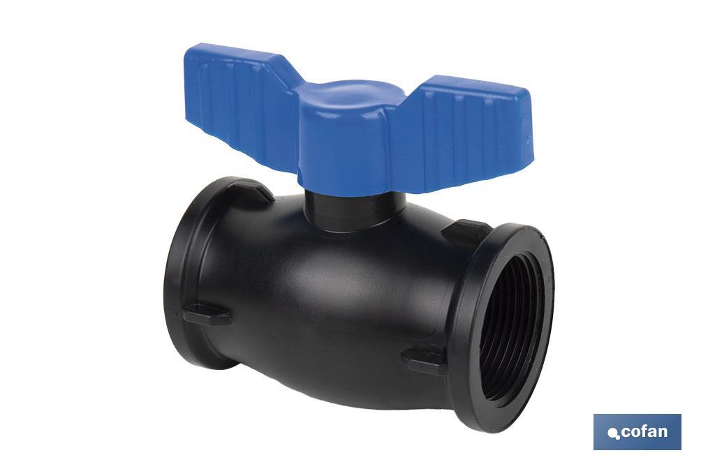 VÁLVULA DE BOLA ROSCA H-H PP PN16 1 1/4 X 1 1/4 VENTA UNITARIA